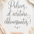 Exemples de polices manuscrites élégantes pour le design graphique.