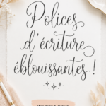 Exemples de polices manuscrites élégantes pour le design graphique.