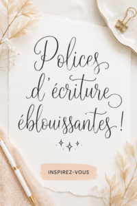 Exemples de polices manuscrites élégantes pour le design graphique.