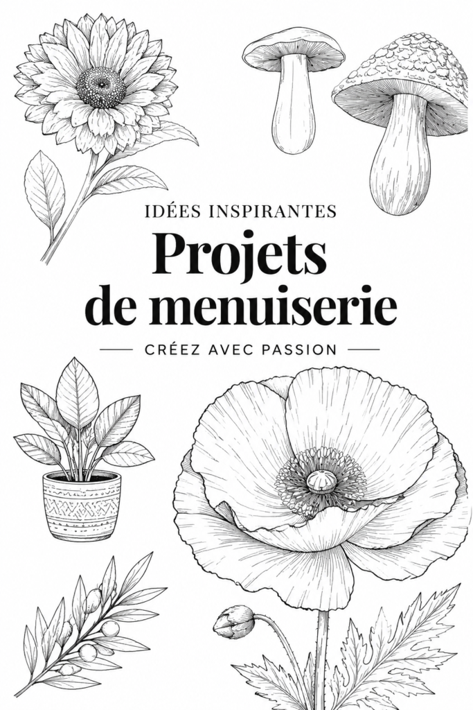 Projets en bois créatifs et faciles en cours de réalisation