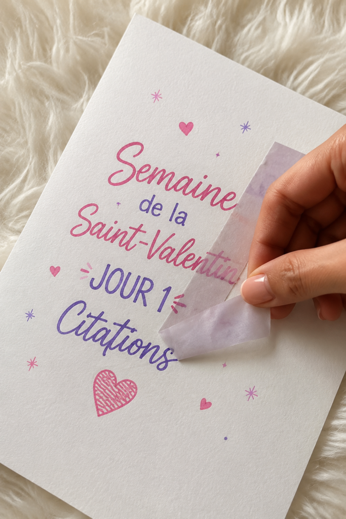 Citations inspirantes pour la semaine de la Saint-Valentin sur un fond romantique