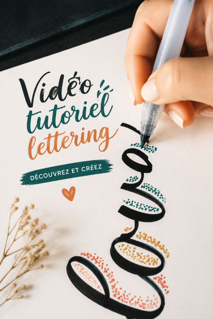 Tutoriel vidéo de lettering avec des exemples de lettres stylisées