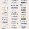 Bullet journal avec des polices créatives affichant différentes mises en page