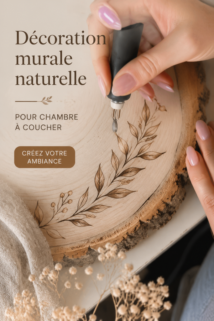 Art mural représentant des paysages naturels dans une chambre