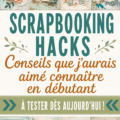 Personne créant une page de scrapbooking avec des papiers colorés et des embellissements