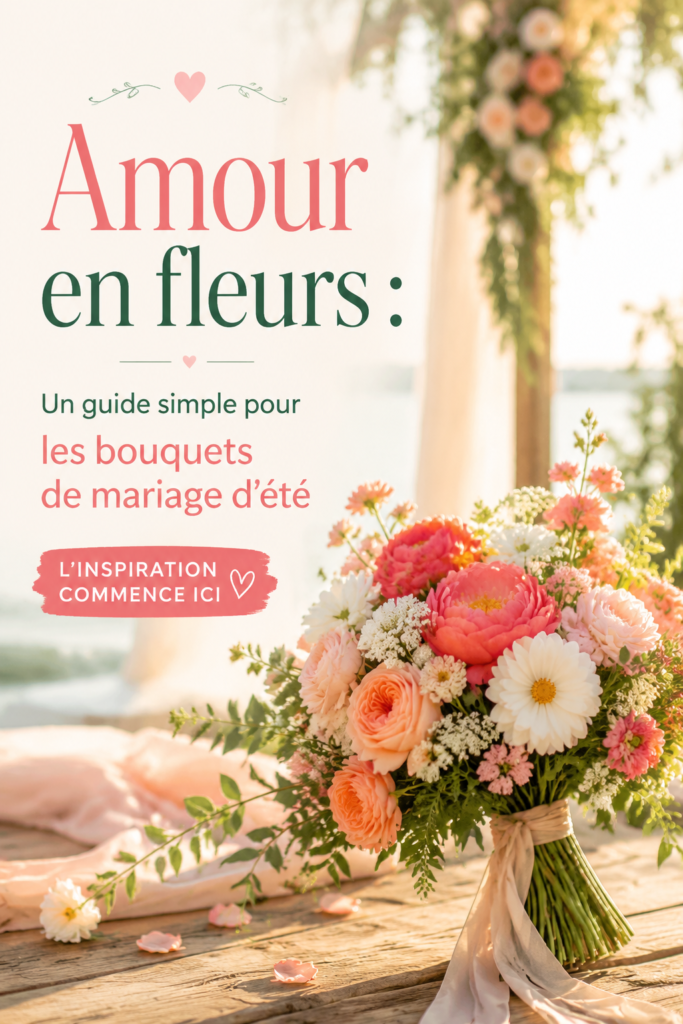 Bouquet d'été coloré pour un mariage décoré de fleurs géantes.