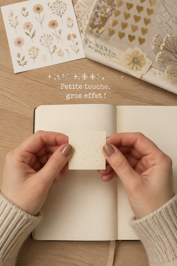Femme créant une décoration DIY colorée pour son intérieur.