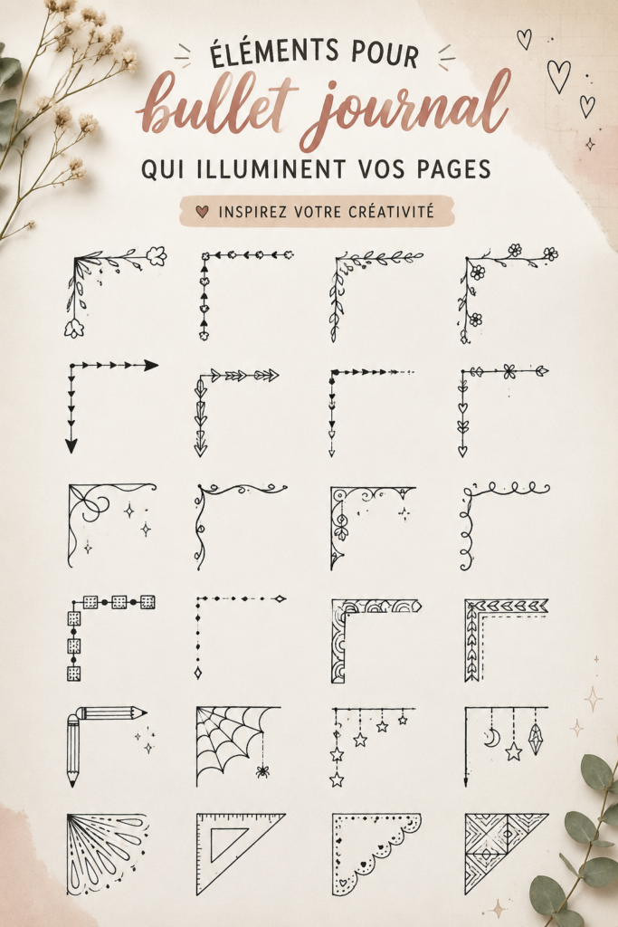 Bullet journal coloré avec des éléments créatifs.