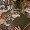 Une belle mise en scène de fournitures de scrapbooking aux motifs colorés, illustrant la créativité.