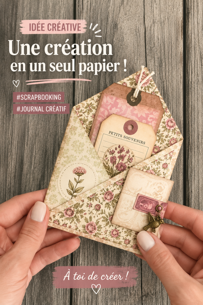Une création en papier colorée et attrayante montrant une idée de craft facile.