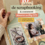 Un beau projet de scrapbooking coloré avec des embellissements créatifs.