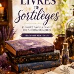 Couverture inspirante d'un livre de sortilèges sur une table légendaire.