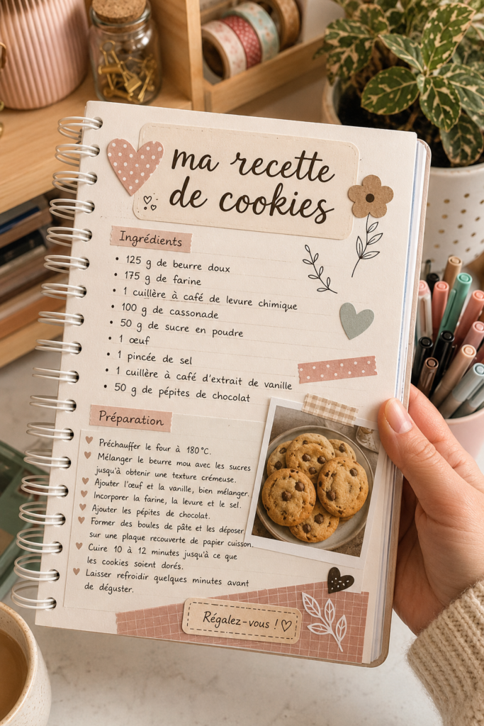 Plateau de cookies maison dorés, prêts à être dégustés.