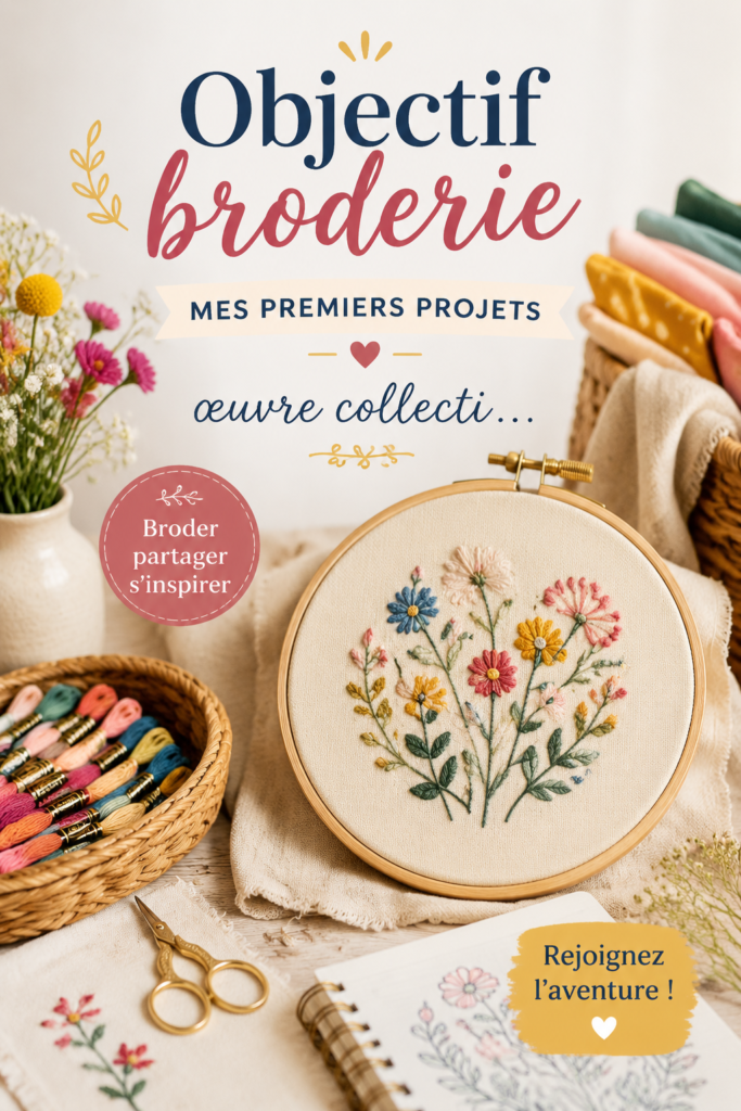 Une sélection de projets de broderie colorés et accessibles aux débutants.