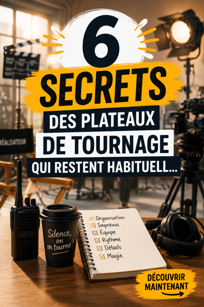 Scène de tournage avec des décors et éclairages inspirants pour un projet créatif