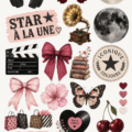 Un ensemble de stickers imprimables colorés pour personnaliser un journal créatif.
