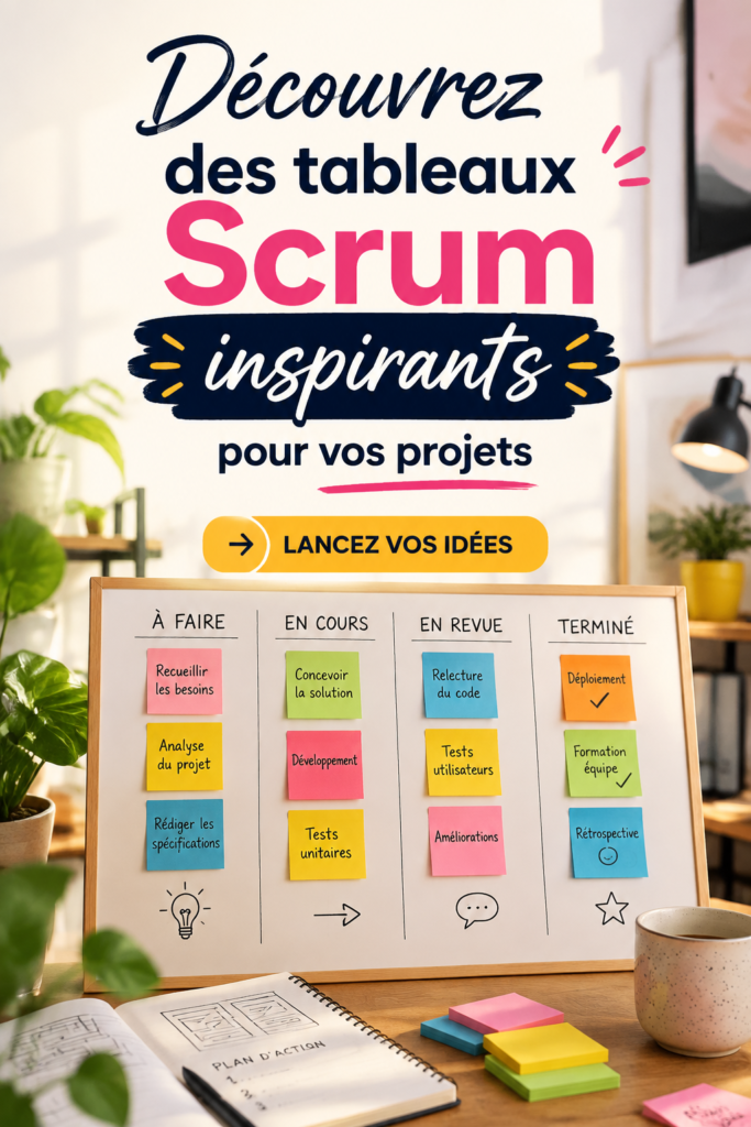 Tableau inspirant rempli d'idées créatives pour le DIY.