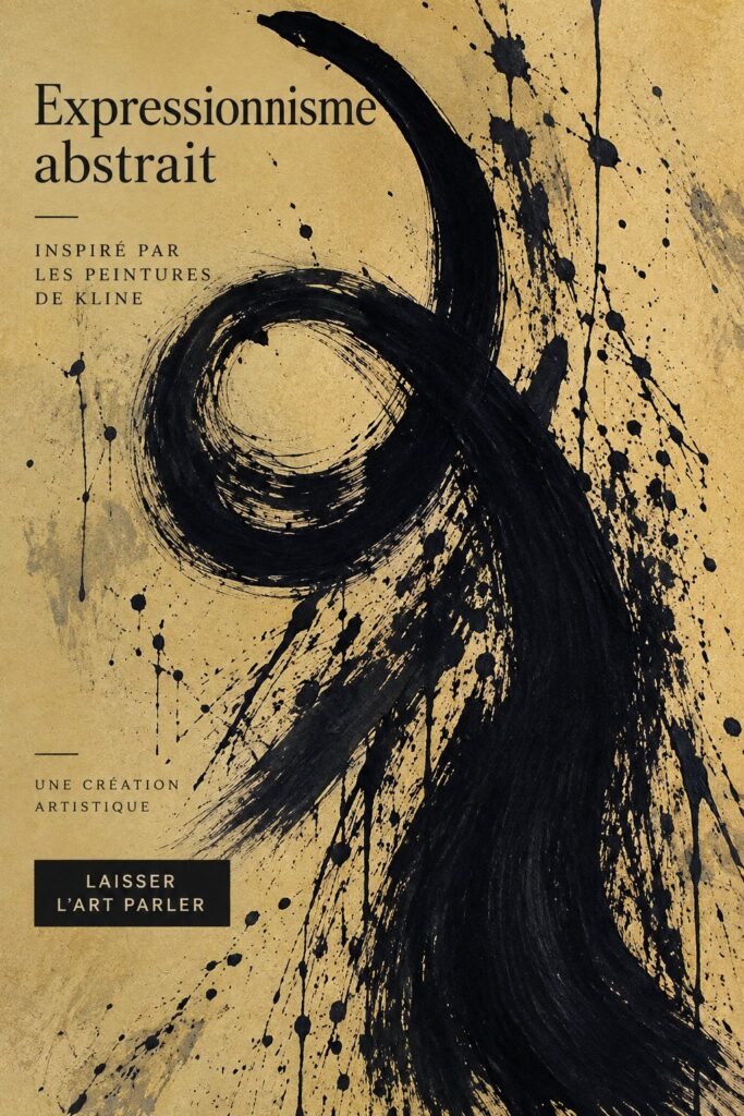 Une peinture abstraite inspirée par le mouvement expressionniste en couleurs vives.