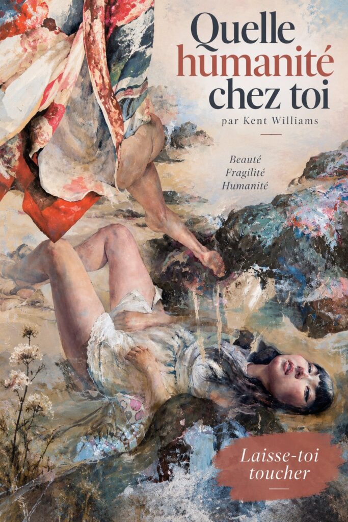 Une artiste peint sur une toile, exprimant ses émotions par les couleurs.