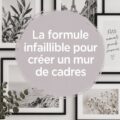 Un mur de galeries chaleureux et artistique avec des cadres de diverses tailles.