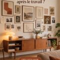 Salon décoré de manière chaleureuse et apaisante pour réduire le stress