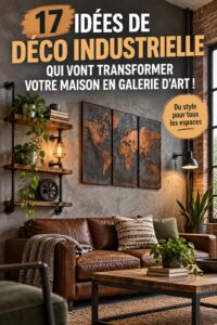 Une belle décoration murale industrielle avec des éléments en métal et bois, apportant une touche artistique à une pièce.