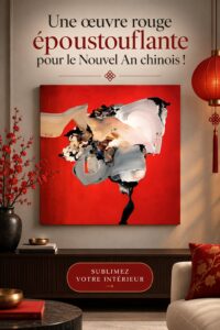 Des décorations artistiques rouges pour le Nouvel An chinois