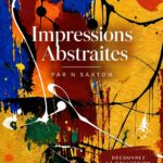 Impression abstraite colorée représentant un mélange de formes et couleurs vives, idéale pour un intérieur moderne.