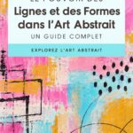 Œuvre d'art abstrait mettant en valeur des lignes dynamiques et des formes variées.