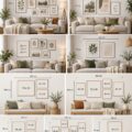 Un salon chaleureux avec des couleurs pastel et des textiles doux pour une ambiance cocooning.