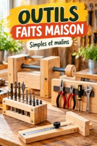 Collection d'outils faits maison pour le bricolage DIY