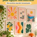 Affiches colorées inspirées par la dopamine pour une décoration intérieure joyeuse.