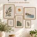 Une galerie murale chic avec des œuvres d'art sobre et élégantes.