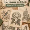Une belle gravure vintage à imprimer pour la décoration intérieure.