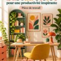 Un bureau moderne coloré, idéal pour stimuler la créativité.