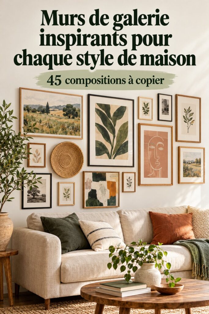 Murs de galerie inspirants décorés avec divers styles artistiques.