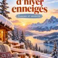 Un paysage d'hiver enneigé avec des arbres recouverts de neige et un ciel clair, inspirant pour des créations artistiques.