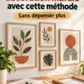 Décoration murale économique avec des cadres en bois